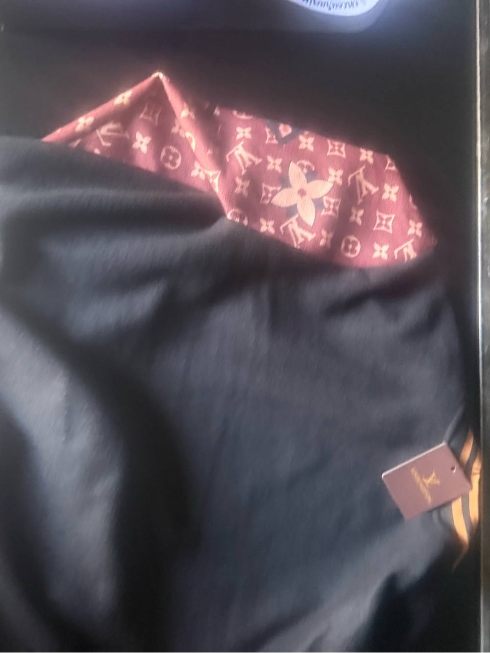 Louis Vuitton Black and Brown Monogram Varsity Jacket - Picture 3 of 7